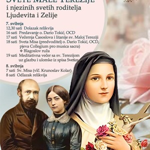 Relikvije sv. Male Terezije i njezinih roditelja u Karmelu u Brezovici